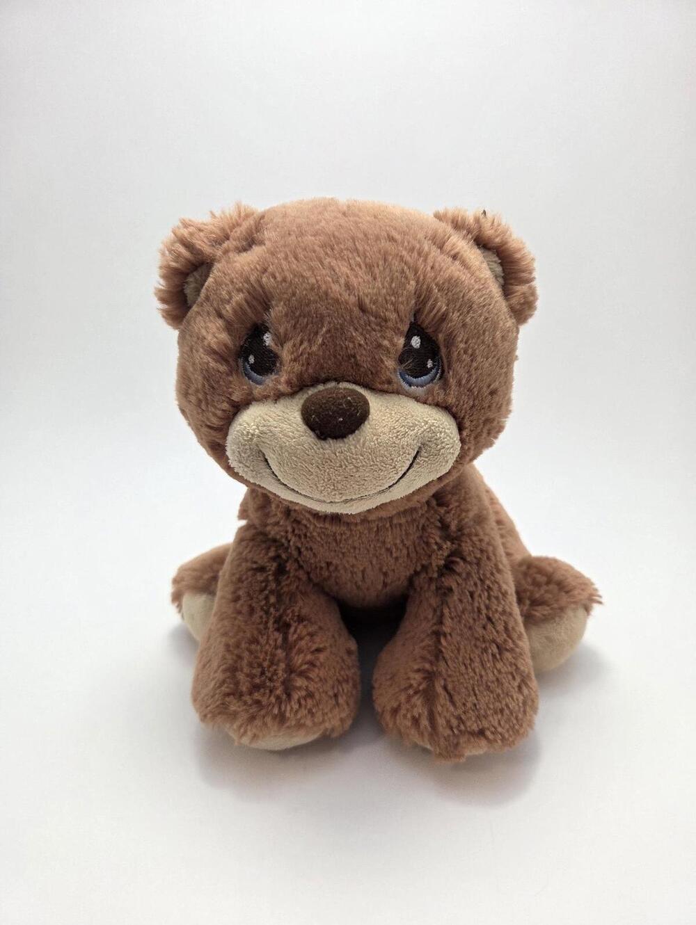 Precious Moments Brown Bear Teddy Plush, Vintage Collectible (7 inch)